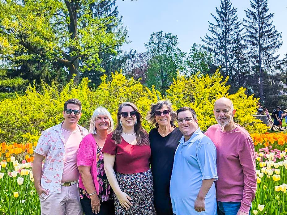 Family at the Canadian Tulip Festival
