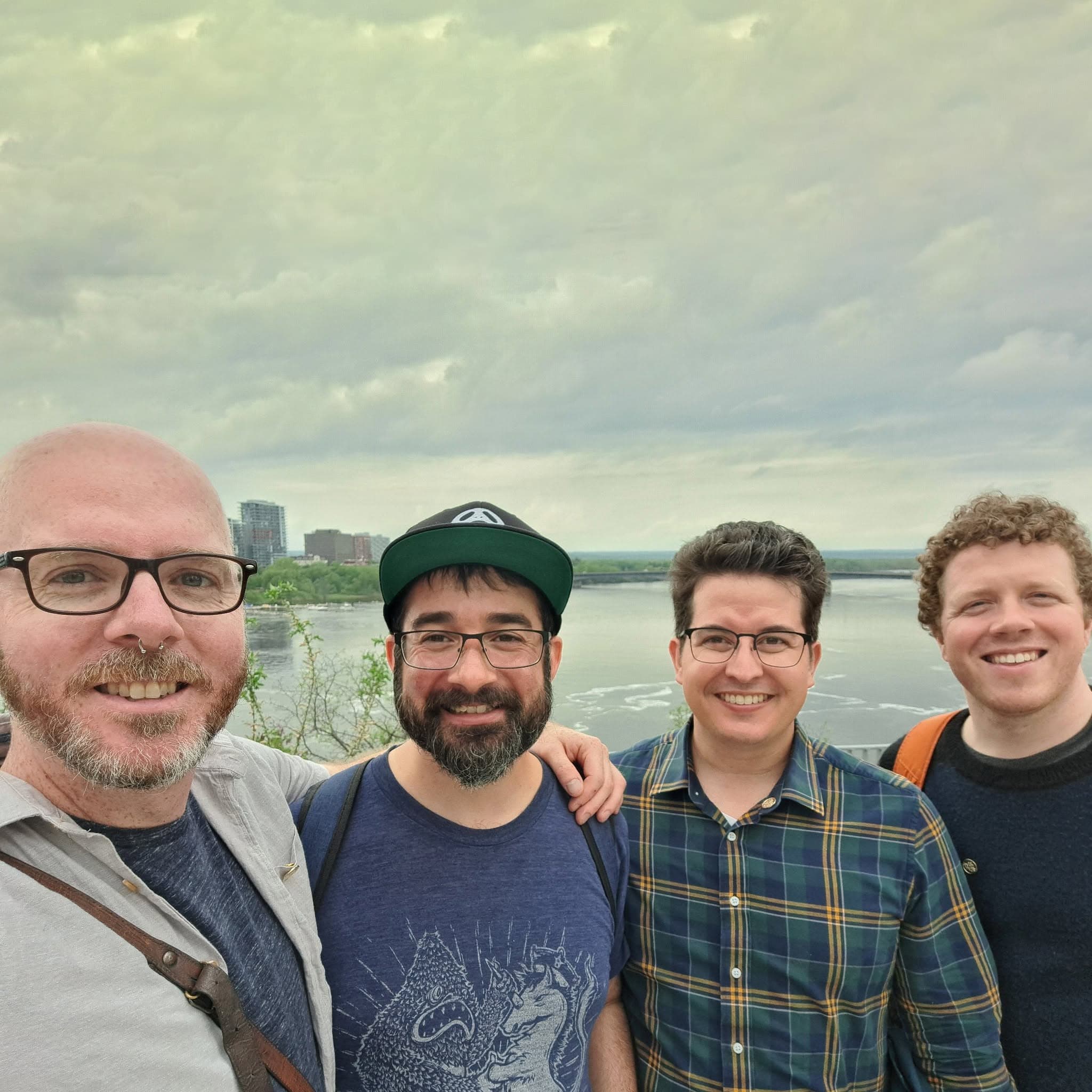 Brandon Bay and some friends at Kìwekì Point.