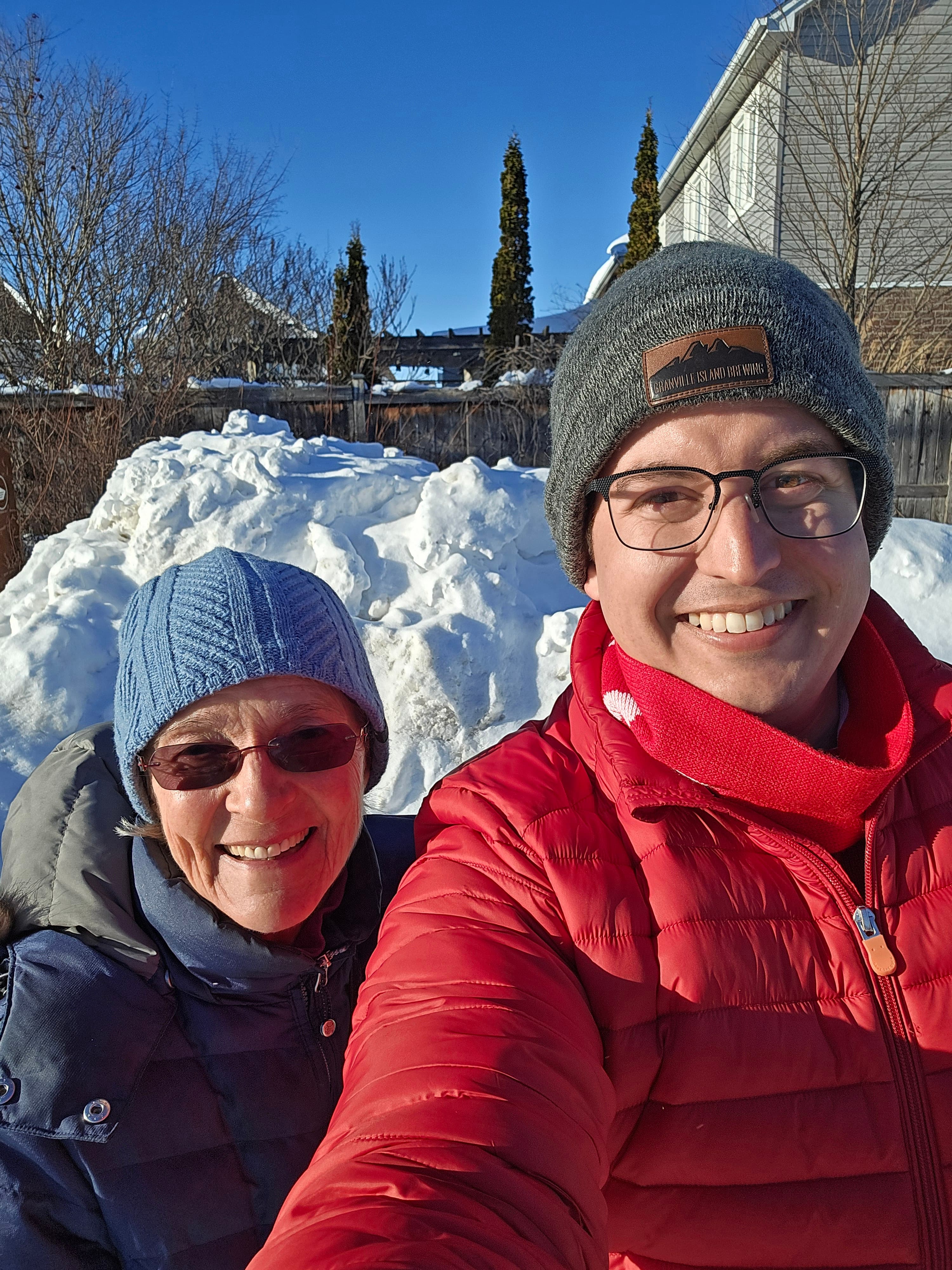 Canvassing with volunteers in Carleton
