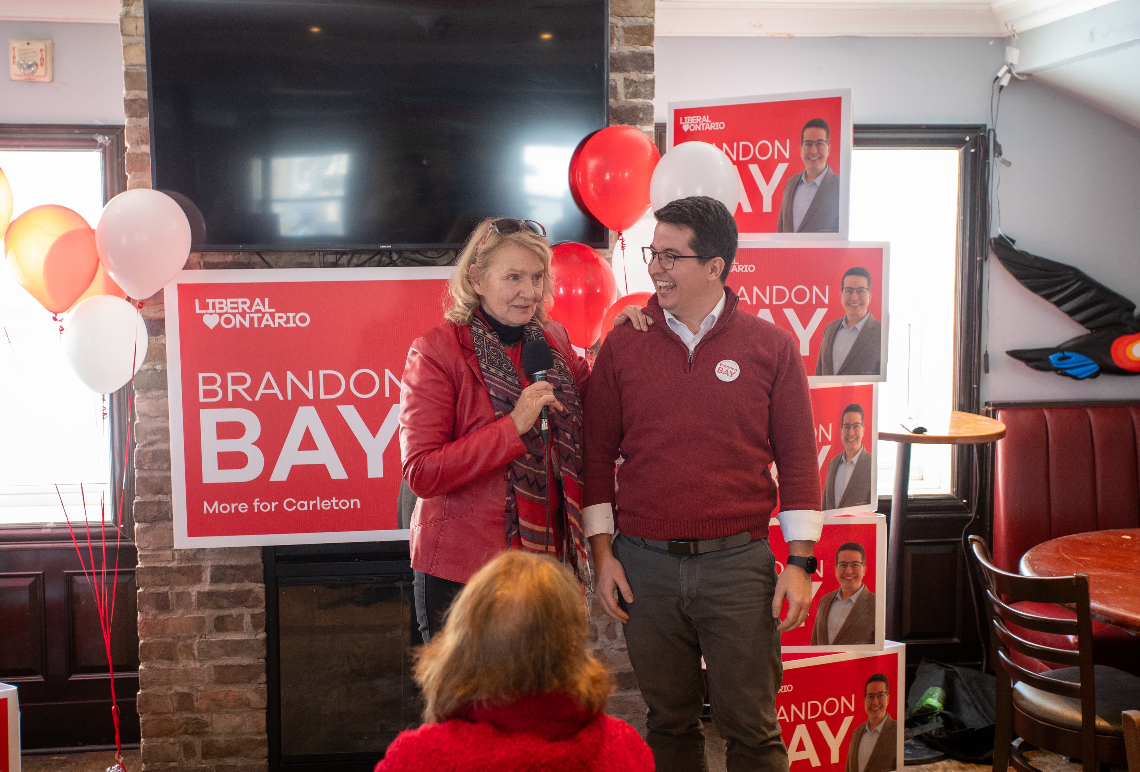 Karen McCrimmon at the Carleton campaign launch event