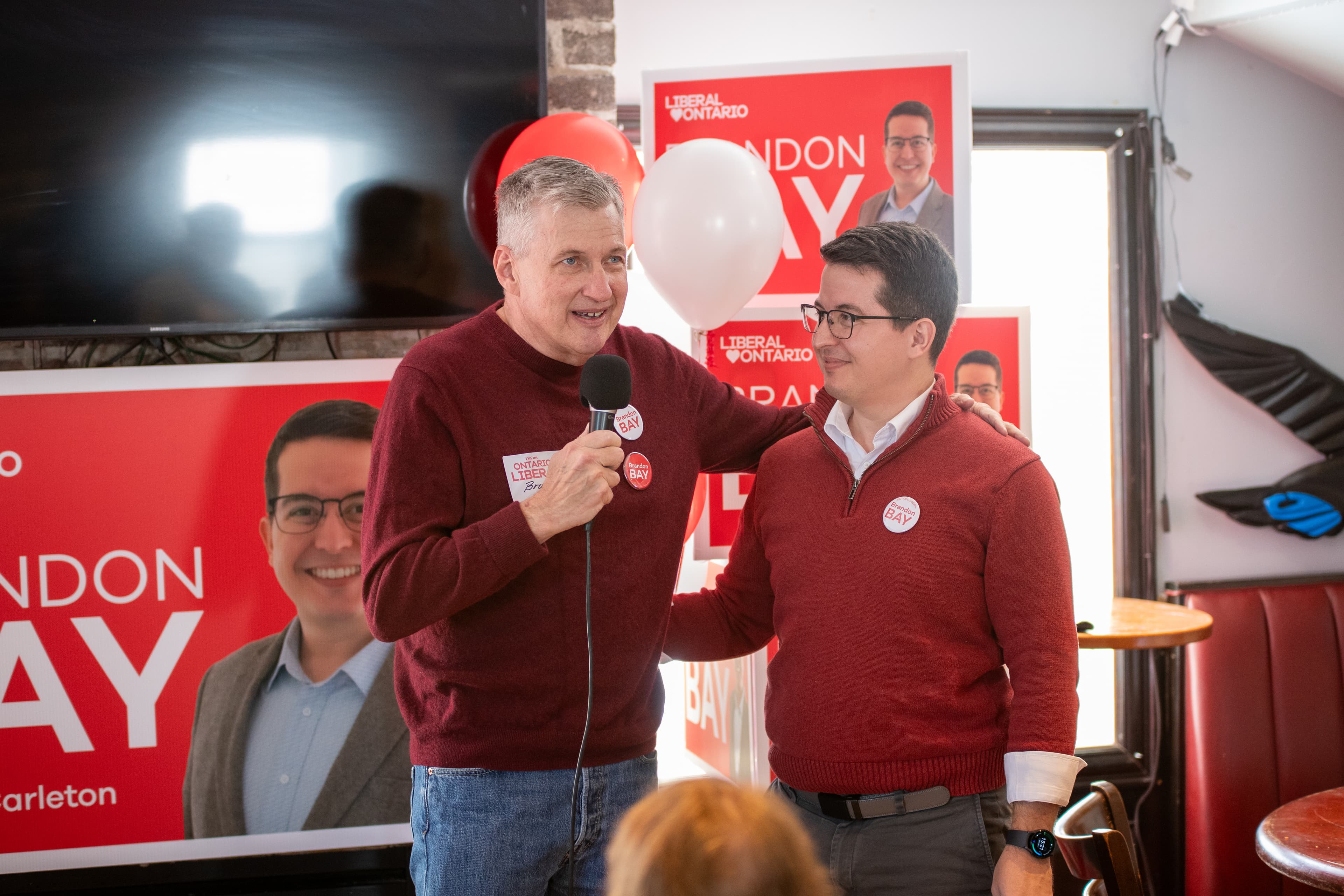 Bruce Fanjoy at the Carleton campaign launch event