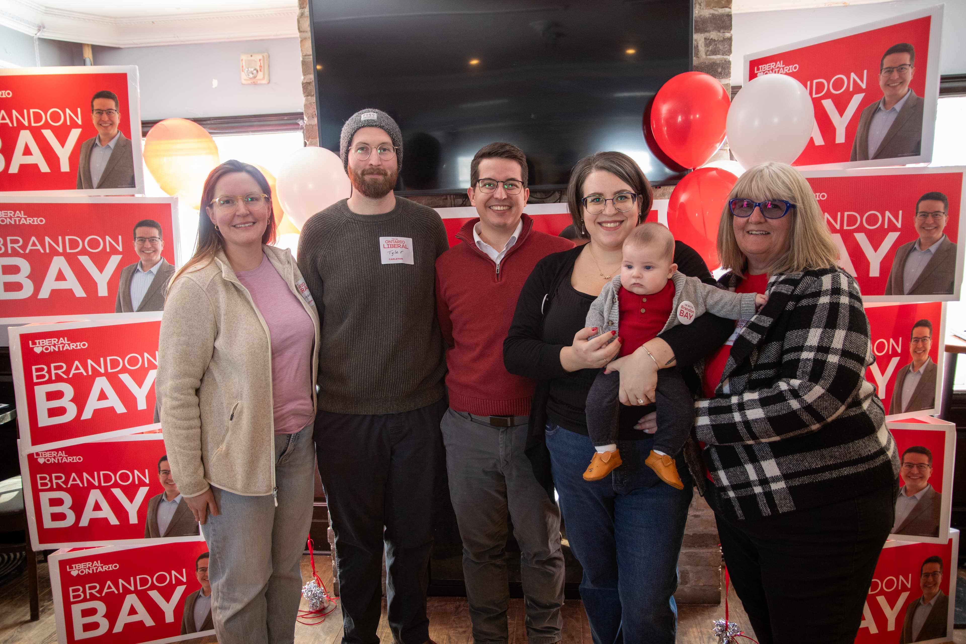 Brandon Bay with family at launch event