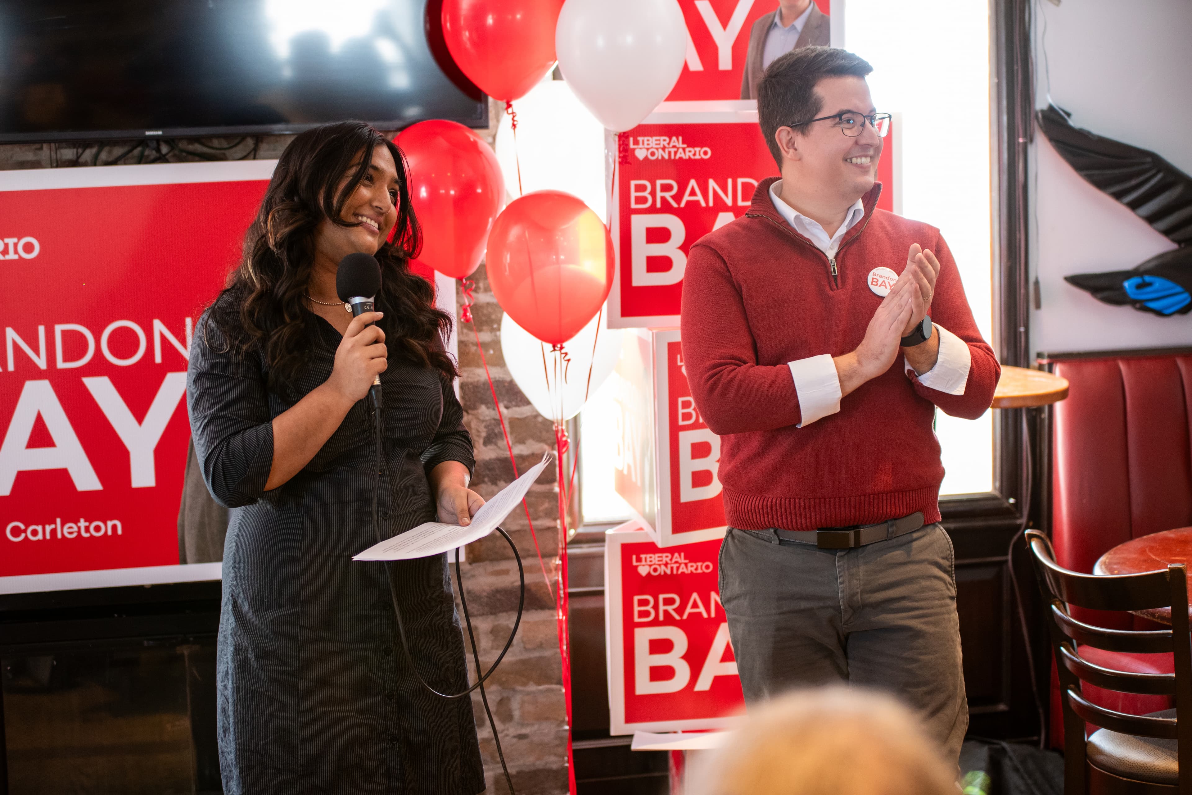 Speaking alongside campaign manager Jennifer Ramnarine
