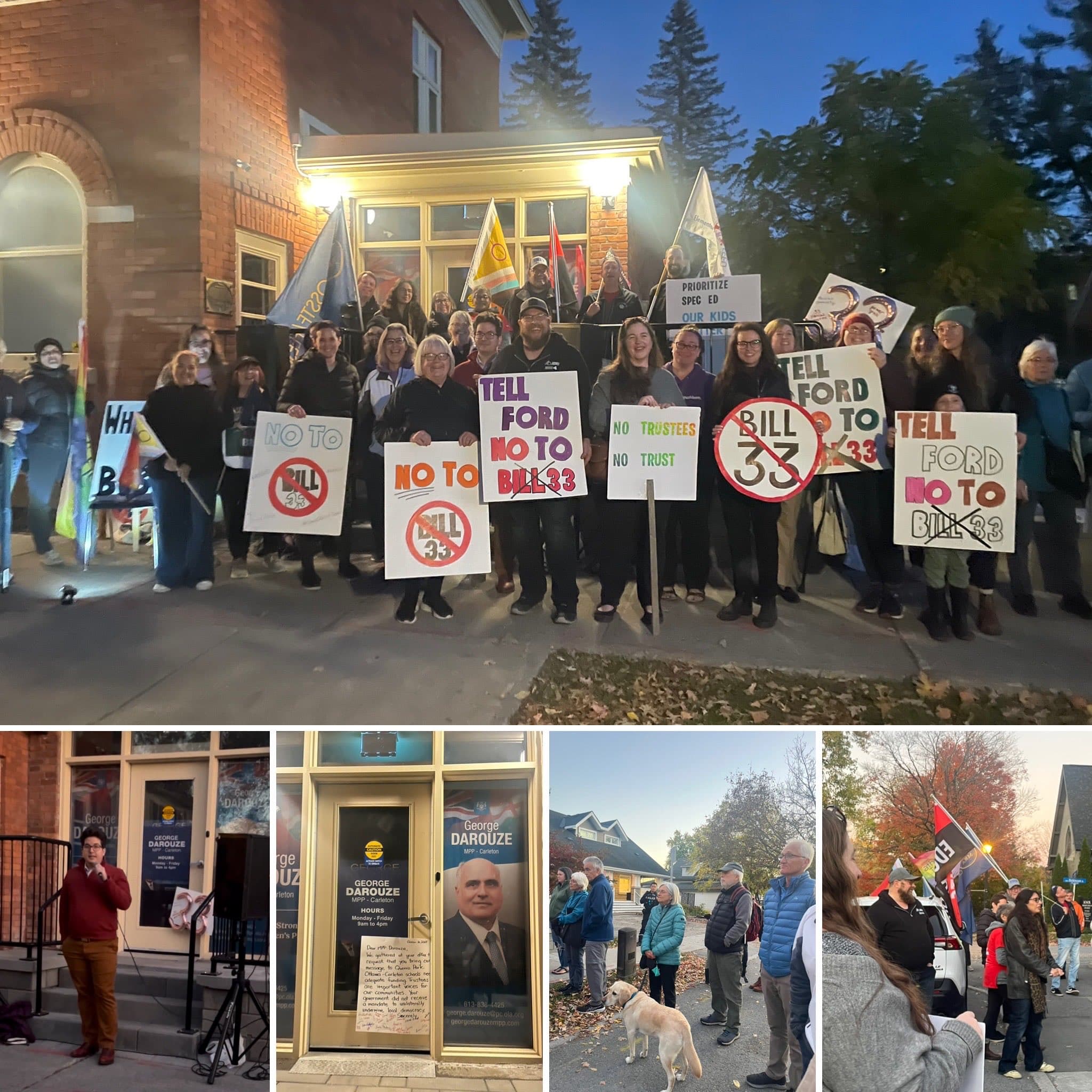Rally opposing Bill 33