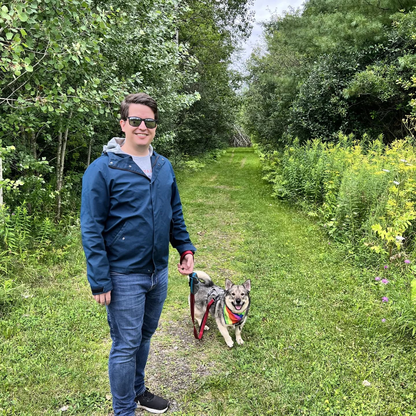 Walking with Timber in the Greenbelt