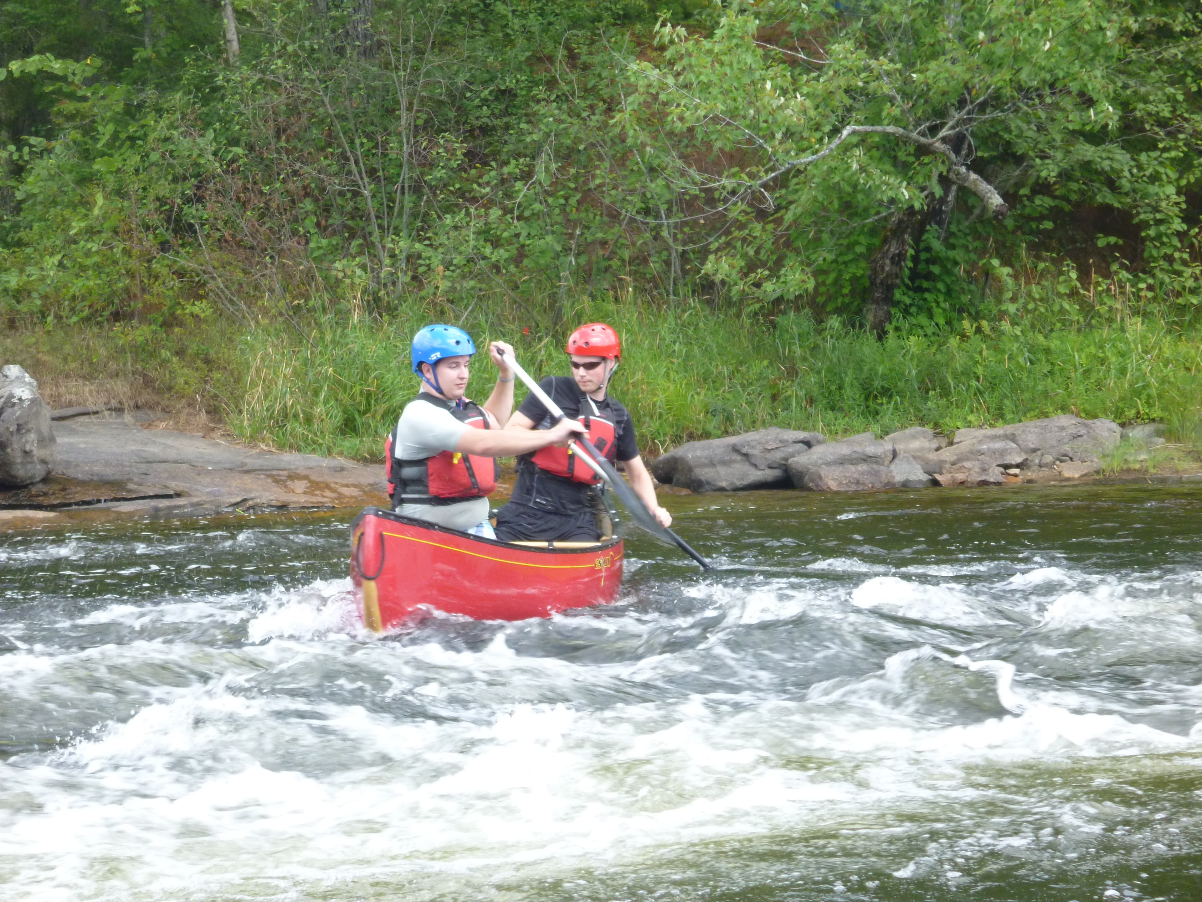 Whitewater paddling